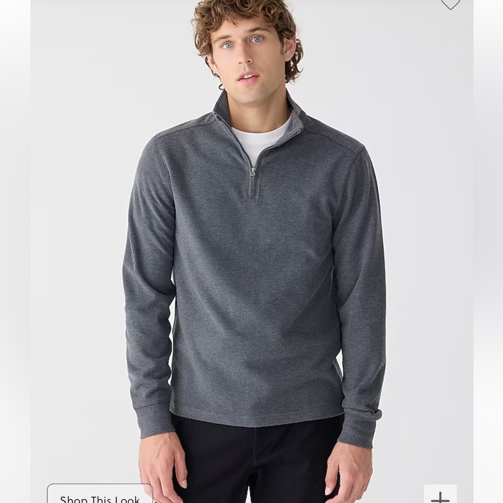 J. Crew Seaboard Soft-Knit Half Zip Long Sleeve Pullover Sweater 2023